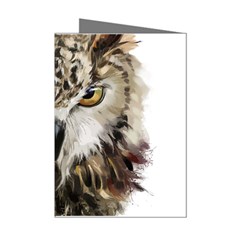 Vector Hand Painted Owl Mini Greeting Cards (pkg Of 8) by Mog4mog4