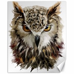 Vector Hand Painted Owl Canvas 16  X 20  by Mog4mog4