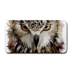 Vector Hand Painted Owl Medium Bar Mat by Mog4mog4