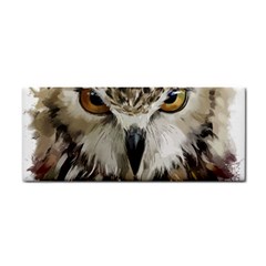 Vector Hand Painted Owl Hand Towel by Mog4mog4