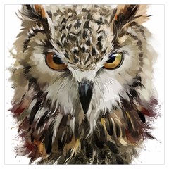 Vector Hand Painted Owl Lightweight Scarf  by Mog4mog4