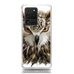 Vector Hand Painted Owl Samsung Galaxy S20 Ultra 6.9 Inch TPU UV Case Front