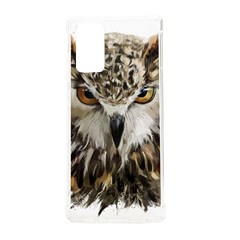 Vector Hand Painted Owl Samsung Galaxy Note 20 Tpu Uv Case by Mog4mog4