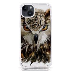 Vector Hand Painted Owl Iphone 14 Plus Tpu Uv Print Case by Mog4mog4