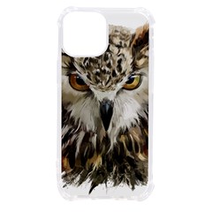 Vector Hand Painted Owl Iphone 13 Mini Tpu Uv Print Case by Mog4mog4