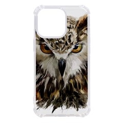 Vector Hand Painted Owl Iphone 13 Pro Tpu Uv Print Case by Mog4mog4