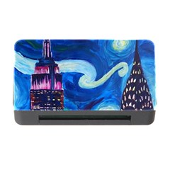 Starry Night In New York Van Gogh Manhattan Chrysler Building And Empire State Building Memory Card Reader With Cf by Mog4mog4