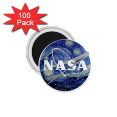 Vincent Van Gogh Starry Night Art Painting Planet Galaxy 1 75  Magnets (100 Pack)  by Mog4mog4