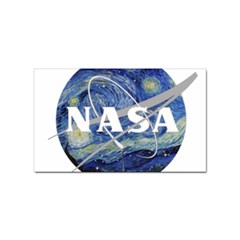 Vincent Van Gogh Starry Night Art Painting Planet Galaxy Sticker (rectangular) by Mog4mog4