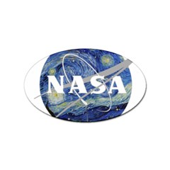 Vincent Van Gogh Starry Night Art Painting Planet Galaxy Sticker Oval (10 Pack) by Mog4mog4