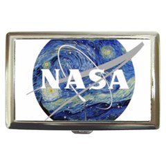 Vincent Van Gogh Starry Night Art Painting Planet Galaxy Cigarette Money Case by Mog4mog4