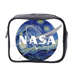 Vincent Van Gogh Starry Night Art Painting Planet Galaxy Mini Toiletries Bag (two Sides) by Mog4mog4