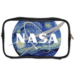 Vincent Van Gogh Starry Night Art Painting Planet Galaxy Toiletries Bag (two Sides) by Mog4mog4