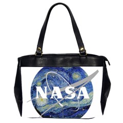 Vincent Van Gogh Starry Night Art Painting Planet Galaxy Oversize Office Handbag (2 Sides) by Mog4mog4