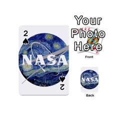 Vincent Van Gogh Starry Night Art Painting Planet Galaxy Playing Cards 54 Designs (mini) by Mog4mog4