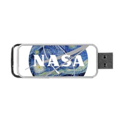 Vincent Van Gogh Starry Night Art Painting Planet Galaxy Portable Usb Flash (one Side) by Mog4mog4