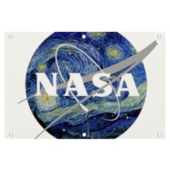 Vincent Van Gogh Starry Night Art Painting Planet Galaxy Banner And Sign 6  X 4  by Mog4mog4