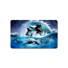 Orca Wave Water Underwater Magnet (name Card) by Mog4mog4