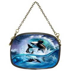 Orca Wave Water Underwater Chain Purse (one Side) by Mog4mog4