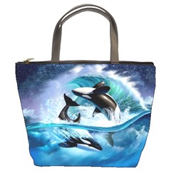 Orca Wave Water Underwater Bucket Bag by Mog4mog4