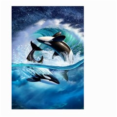 Orca Wave Water Underwater Large Garden Flag (two Sides) by Mog4mog4