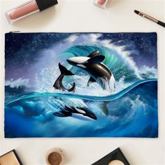 Orca Wave Water Underwater Cosmetic Bag (xxl) by Mog4mog4