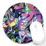 Cartoon Parody Time Travel Ultra Pattern Round Mousepad Front