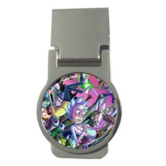 Cartoon Parody Time Travel Ultra Pattern Money Clips (round)  by Mog4mog4