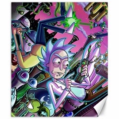 Cartoon Parody Time Travel Ultra Pattern Canvas 8  X 10  by Mog4mog4