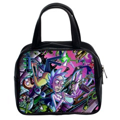 Cartoon Parody Time Travel Ultra Pattern Classic Handbag (two Sides) by Mog4mog4