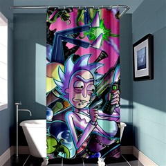 Cartoon Parody Time Travel Ultra Pattern Shower Curtain 36  X 72  (stall)  by Mog4mog4