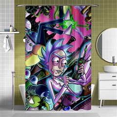 Cartoon Parody Time Travel Ultra Pattern Shower Curtain 48  X 72  (small)  by Mog4mog4