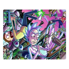 Cartoon Parody Time Travel Ultra Pattern Two Sides Premium Plush Fleece Blanket (large) by Mog4mog4