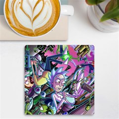 Cartoon Parody Time Travel Ultra Pattern Uv Print Square Tile Coaster  by Mog4mog4