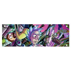 Cartoon Parody Time Travel Ultra Pattern Banner And Sign 6  X 2  by Mog4mog4