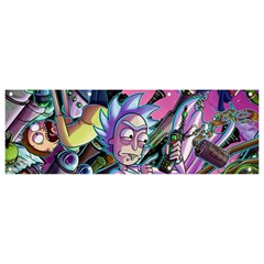 Cartoon Parody Time Travel Ultra Pattern Banner And Sign 9  X 3  by Mog4mog4