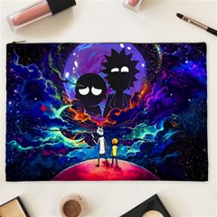 Cartoon Parody In Outer Space Cosmetic Bag (xxl) by Mog4mog4