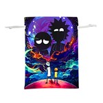 Cartoon Parody In Outer Space Lightweight Drawstring Pouch (M) Front