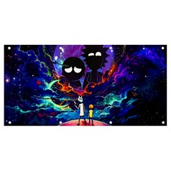 Cartoon Parody In Outer Space Banner And Sign 8  X 4  by Mog4mog4