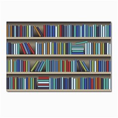 Bookshelf Postcards 5  X 7  (pkg Of 10) by Mog4mog4