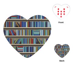 Bookshelf Playing Cards Single Design (heart) by Mog4mog4