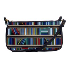 Bookshelf Shoulder Clutch Bag by Mog4mog4