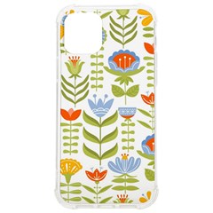 Seamless Pattern With Various Flowers Leaves Folk Motif Iphone 12/12 Pro Tpu Uv Print Case by Mog4mog4