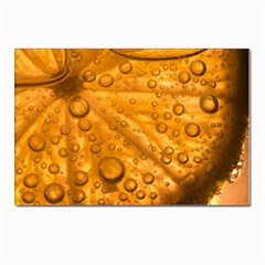 Lime Water Bubbles Macro Light Detail Background Postcards 5  X 7  (pkg Of 10) by Mog4mog4