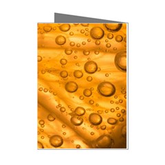 Lime Water Bubbles Macro Light Detail Background Mini Greeting Cards (Pkg of 8)