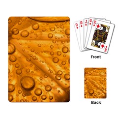 Lime Water Bubbles Macro Light Detail Background Playing Cards Single Design (Rectangle)