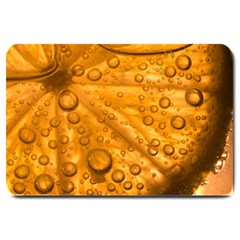 Lime Water Bubbles Macro Light Detail Background Large Doormat