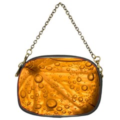 Lime Water Bubbles Macro Light Detail Background Chain Purse (One Side)