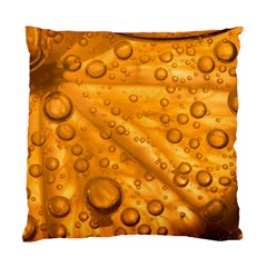 Lime Water Bubbles Macro Light Detail Background Standard Cushion Case (one Side) by Mog4mog4