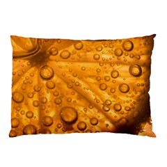 Lime Water Bubbles Macro Light Detail Background Pillow Case